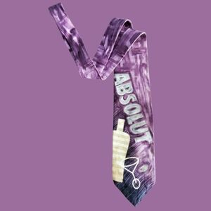 Vodka advertising vintage mens tie